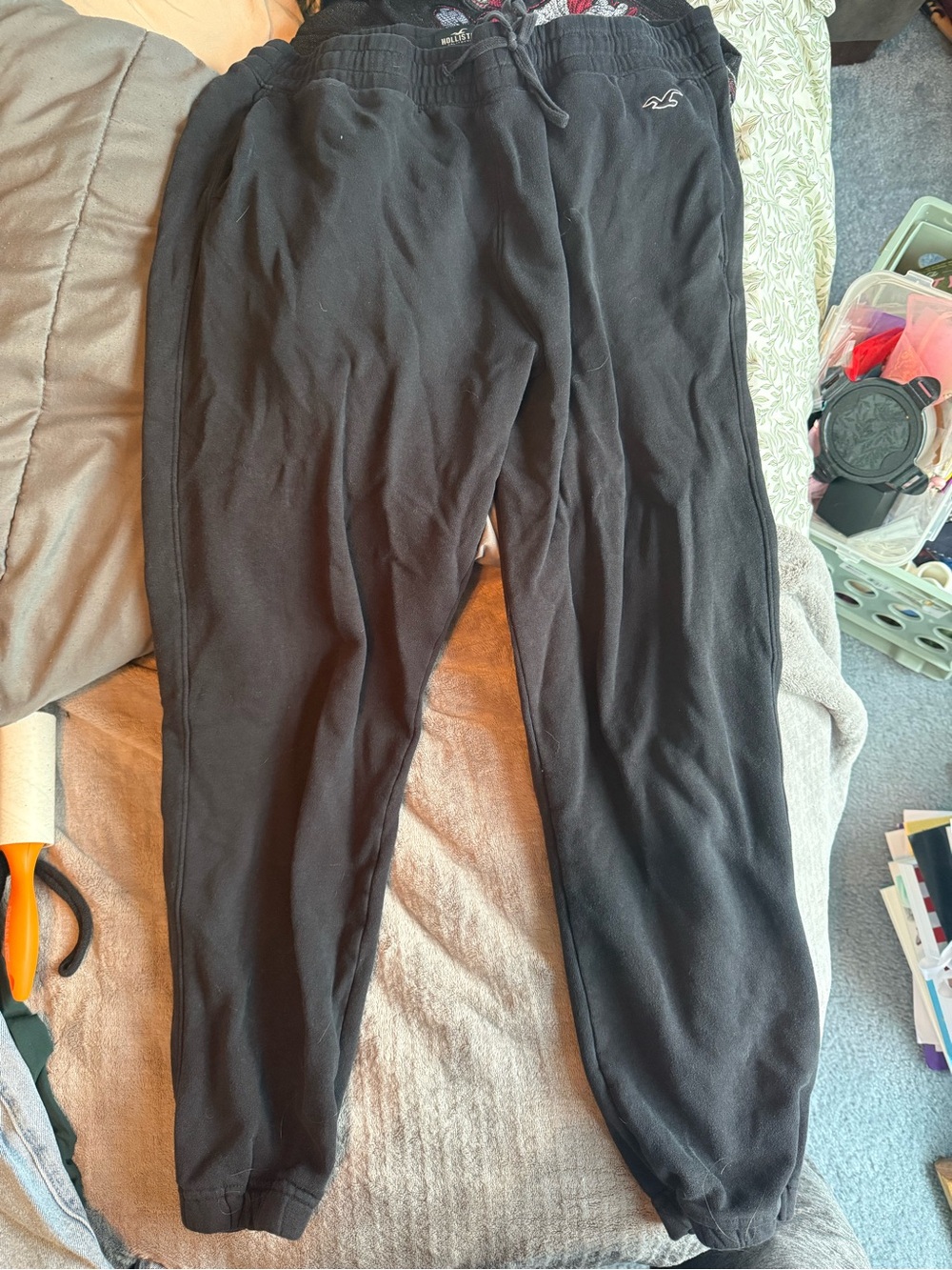 Hollister Black Wonens Jogger Sweatpants